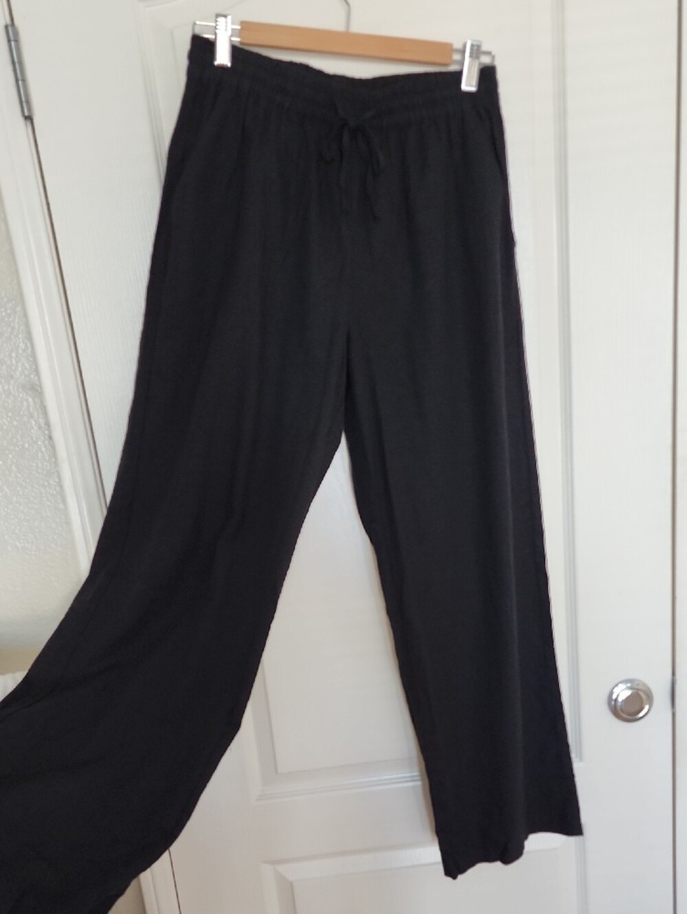 Cotton On Black Wide-Leg Drawstring Pants - Picture 3 of 3
